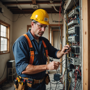 fa3bfa0d-2c9d-4a54-9c9e-32f25a1b5ff1 - Professional electrician at work in Wrexham – Emergency electrician North Wales Plumber